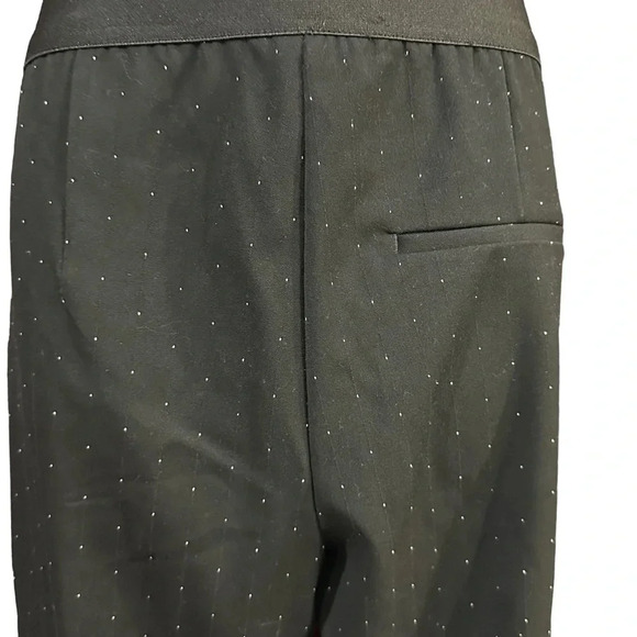H&M Polka Dot Dress Pants - Size 6, Straight Leg, Elastic Waist - Picture 3 of 6